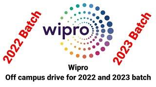 wipro off campus drive 2022 & 2023 batch  wipro hiring freshers  wipro recruitment 2022#jobrefer4u