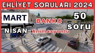 EHLİYET SINAV SORULARI 2024 MART NİSAN 2024 EHLİYET SINAV SORULARI