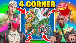 The *MYTHIC* 4 CORNER VAULT Challenge in Fortnite