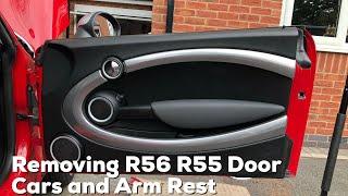 Mini R56 R55 -  How to remove the door card and arm rest cover? FAQ Instructions 2007-2014 Cooper S