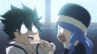 Fairy Tail OVA - Juvia tries to spoon-feed Gray