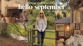 a cosy september vlog autumn beginning in the english countryside 