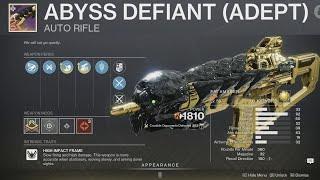 was adept worth it?  Abyss Defiant God Roll PvP