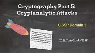 Cryptography Part 6 - Cryptanalytic Attacks