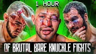 1 Hour Of The Most Brutal BARE KNUCKLE - KOs & Slugfests