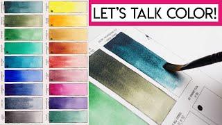 Whats in my 2022 watercolor palette?  Swatching my new colors