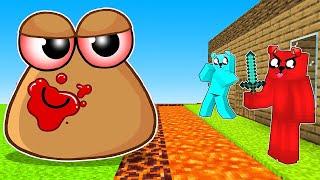 POU vs TAJNA BAZA w Minecraft 