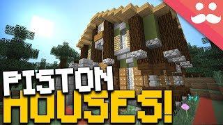 INSANE 1 Chunk PISTON HOUSES in Minecraft