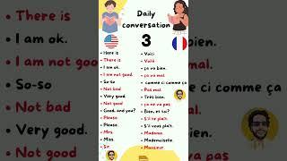 French and English conversations #english #conversation #englishspeaking #france #shortvideo