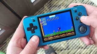 Review ANBERNIC RG353M Handheld Game Console. Gaming Sonic Contra Mortal Combat