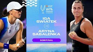 Iga Swiatek vs. Aryna Sabalenka  2023 WTA Finals Semifinal  WTA Match Highlights