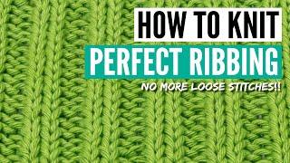 How to knit ribbings neater - tips for perfecting your tension for ANY knitpurl combination