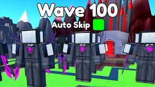 I Tried Beating WAVE 100 in ENDLESS MODE... Toilet Tower Defense