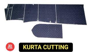 Slim Fit Kurta Cutting कुरता कटिंग  Fitting Kurta Cutting Full Tutorial  Gents Kurta Cutting