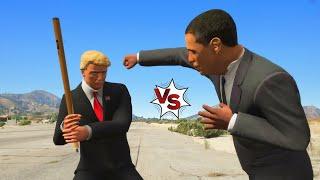 Who will win the fight? Barack Obama Vs Donald Trump Fight in GTA V