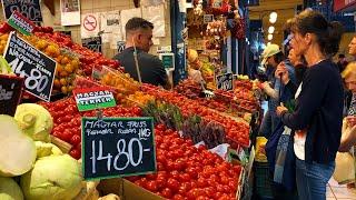 Great Market Hall Budapest. Street Food in Budapest Amazing Hungarian cuisine