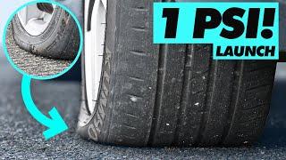 Do Flat Tyres Make Your Car FASTER?  For Science