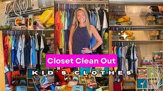 Ultimate Kid’s Clothing Declutter  Organize Closet Reset  School Wardrobe