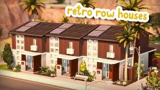 Retro Row Houses ️  The Sims 4 Speed Build