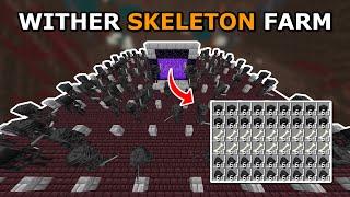 Best Easy Wither Skeleton Skull Farm Minecraft 1.21 - 130 per Hour