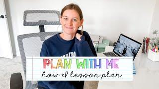 PLAN A WEEK WITH ME  how I lesson plan