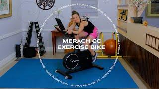 Merach CC All Rounded Exercise Spin Bike Review. Spin Class Workout. MERACH  App Demo with Stretches
