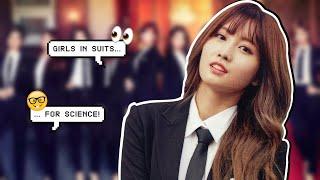 girl groups in suits... for science