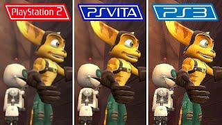 Ratchet & Clank Up Your Arsenal 2004 PS2 vs PS Vita vs PS3 WHich One is Better?