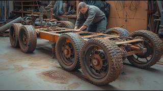 Man Builds AMPHIBIOUS Vehicle from Old Car Parts  by @DonnDIY