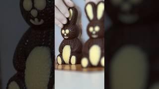 Easter chocolate bunny #shorts #chocolate #skills #easter #youtubeshorts