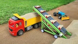 Diy tractor making road with fully loaded truck science project  @MiniCreative1  @sanocreator