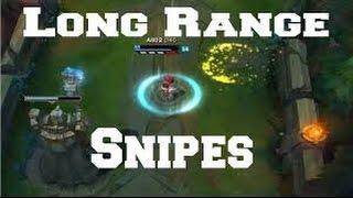 Long Range CROSS MAP Snipes 2016  League of Legends