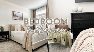 *EXTREME* BEDROOM MAKEOVER ON A BUDGET  Neutral spring decorate with me 2024