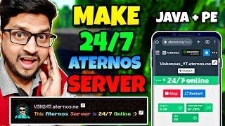 How to Make 247 Minecraft Server Free  How To Make 247 Aternos Server  No Clickbait