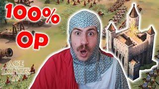 THE WHITE TOWER RUSH IS 100% OP. Age of empires 4 gameplay