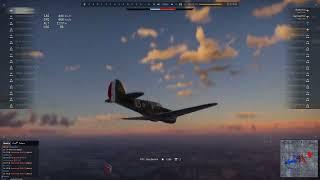 War Thunder 1 vs 5 dogfight with the p-40f-5 lafayette #warthunder #warthundergameplay #dogfight