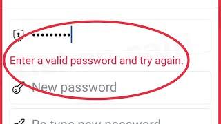 How To Fix Facebook Enter a Valid password and try again Problem Solve in Facebook