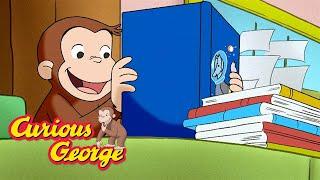 Curious George  George volunteers at the library  FULL EPISODE  Kids Cartoon  Kids Movies
