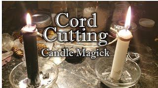 Cord-cutting ritual candle magic ️ Pagan crafting witchcraft cord-cutting ceremony