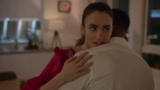 Emily in Paris Season 2  Kissing Scene — Emily and Alfie Lily Collins and Lucien Laviscount