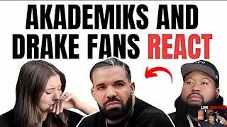 MUST SEE Akademiks and Drake Fans UPSET  Not Like Us Reaction  Drake diss  Not Like Us Video