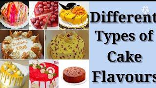 Different Types of cake Flavours.........
