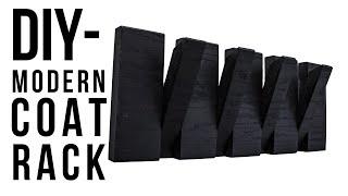 DIY  How to Build a Modern Coat Rack