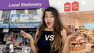 Local Stationary vs Miniso Stationary   ₹3000- Stationary Challenge 