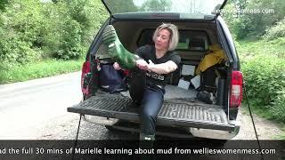 Marielle learns about mud