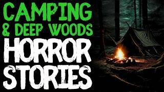 True Camping  Deep Woods Scary Horror Stories for Sleep  Black Screen With Rain Sounds