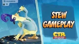 STEW GAMEPLAY + PODIUM  Crash Team Racing Nitro Fueled CTRNF