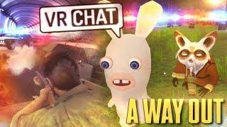 КОПЫ НА ХВОСТЕ  - A WAY OUT VRCHAT МОНТАЖ