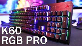 Corsair K60 RGB Pro Keyboard Review & Sound Test 4K