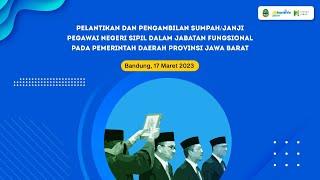 PELANTIKAN DAN PENGAMBILAN SUMPAH JANJI PNS DALAM JABATAN FUNGSIONAL